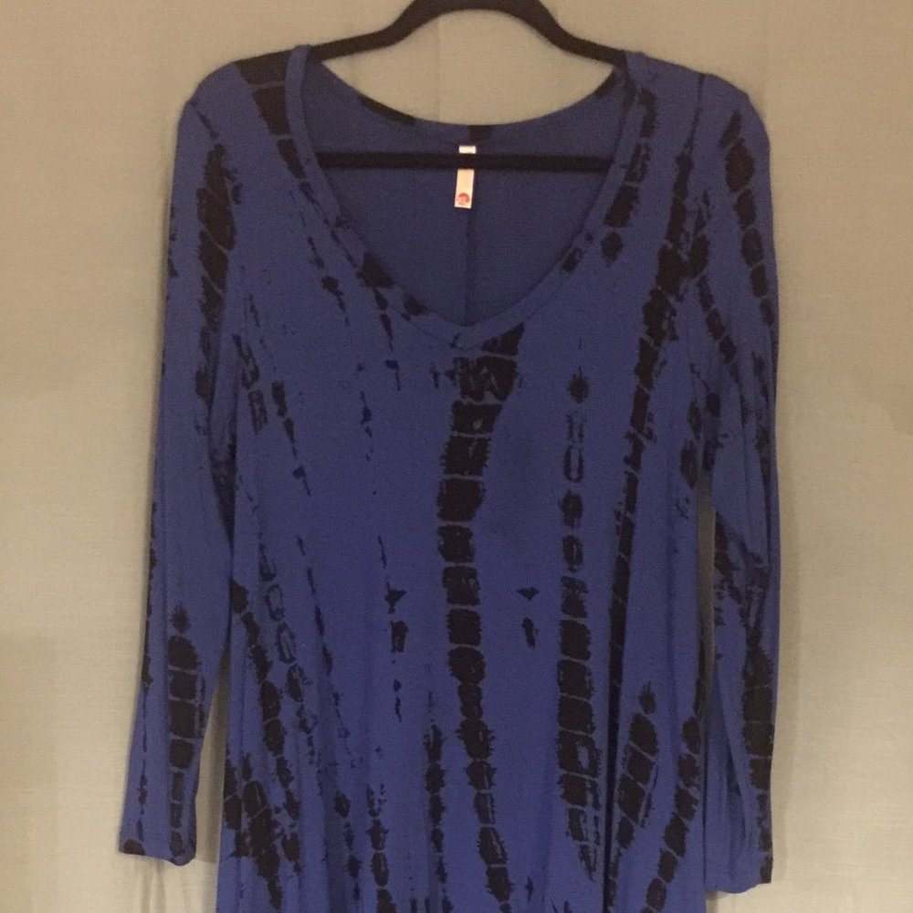 POPANA Royal Blue and Black Swing Tunic ON SALE